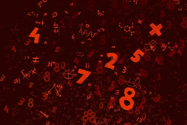 Math Ilustración Abstract Background Numbers Copy Space — Foto de Stock