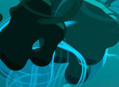 Soyut arka plan sanatı. 3 boyutlu illüstrasyon. Tuvalde fırça darbeleri. Çok renkli arkaplan. Çağdaş sanat. Sanatsal dijital palet.