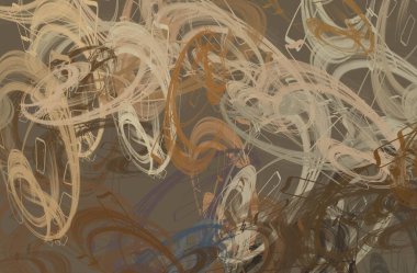 Soyut arka plan sanatı. 2D çizim. Etkileyici yağlı boya resim. Tuvalde fırça darbeleri. Modern sanat. Çok renkli arkaplan. Çağdaş sanat. İfade. Sanatsal dijital palet.