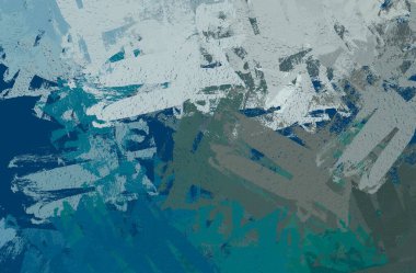 Soyut arka plan sanatı. 2D çizim. Etkileyici yağlı boya resim. Tuvalde fırça darbeleri. Modern sanat. Çok renkli arkaplan. Çağdaş sanat. İfade. Sanatsal dijital palet.