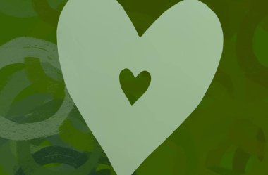 Soyut Sevgililer Günü arkaplan sanatı. Kalpler tuvalde. Çok renkli romantik bir fon. Çağdaş sanat. Sanatsal dijital palet.