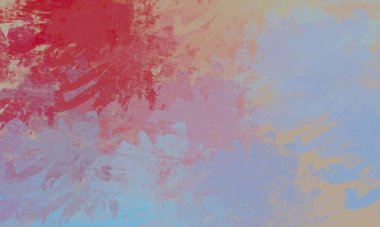 Soyut arka plan sanatı. 2D çizim. Etkileyici yağlı boya resim. Tuvalde fırça darbeleri. Modern sanat. Çok renkli arkaplan. Çağdaş sanat. İfade. Sanatsal dijital palet.