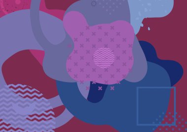 Soyut arka plan sanatı. 3 boyutlu illüstrasyon. Çok renkli arkaplan. Çağdaş sanat. Sanatsal dijital palet.