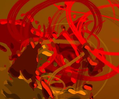 Soyut arka plan sanatı. 3 boyutlu illüstrasyon. Çok renkli arkaplan. Çağdaş sanat. Sanatsal dijital palet.