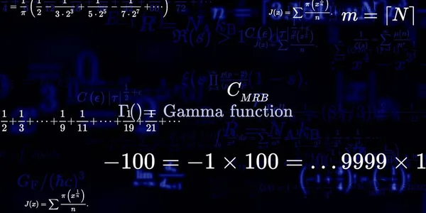 Historia Matemática Con Fórmulas Ilustración Perfecta Modelo Abstracto Con Símbolos —  Fotos de Stock