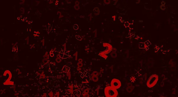 Math Illustration Abstract Background Numbers Copy Space – stockfoto