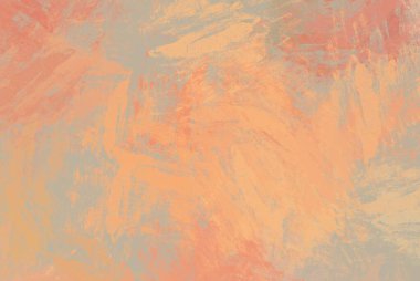 Soyut arka plan sanatı. 2D çizim. Etkileyici yağlı boya resim. Tuvalde fırça darbeleri. Modern sanat. Çok renkli arkaplan. Çağdaş sanat. İfade. Sanatsal dijital palet.