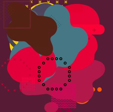 Soyut arka plan sanatı. 3 boyutlu illüstrasyon. Tuvalde fırça darbeleri. Çok renkli arkaplan. Çağdaş sanat. Sanatsal dijital palet.