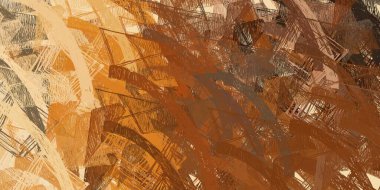 Soyut arka plan sanatı. 2D çizim. Etkileyici yağlı boya resim. Tuvalde fırça darbeleri. Modern sanat. Çok renkli arkaplan. Çağdaş sanat. İfade. Sanatsal dijital palet.