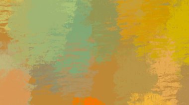Soyut arka plan sanatı. 2D çizim. Etkileyici yağlı boya resim. Tuvalde fırça darbeleri. Modern sanat. Çok renkli arkaplan. Çağdaş sanat. İfade. Sanatsal dijital palet.