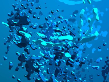 Soyut arka plan sanatı. 3 boyutlu illüstrasyon. Tuvalde fırça darbeleri. Çok renkli arkaplan. Çağdaş sanat. Sanatsal dijital palet.