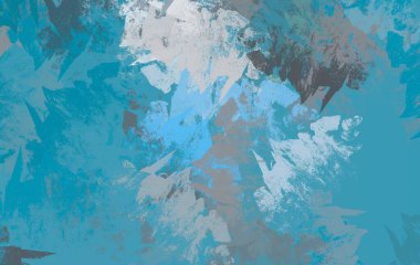 Soyut arka plan sanatı. 2D çizim. Etkileyici yağlı boya resim. Tuvalde fırça darbeleri. Modern sanat. Çok renkli arkaplan. Çağdaş sanat. İfade. Sanatsal dijital palet.