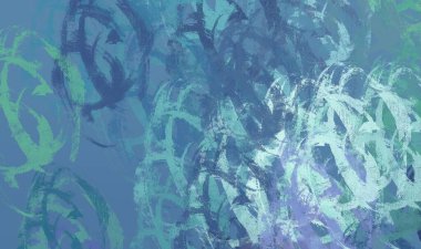 Soyut arka plan sanatı. 2D çizim. Etkileyici yağlı boya resim. Tuvalde fırça darbeleri. Modern sanat. Çok renkli arkaplan. Çağdaş sanat. İfade. Sanatsal dijital palet.