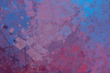 Soyut arka plan sanatı. 2D çizim. Etkileyici yağlı boya resim. Tuvalde fırça darbeleri. Modern sanat. Çok renkli arkaplan. Çağdaş sanat. İfade. Sanatsal dijital palet.