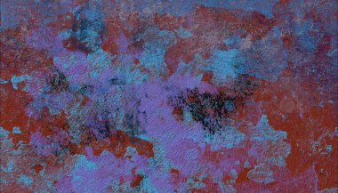 Soyut arka plan sanatı. 2D çizim. Etkileyici yağlı boya resim. Tuvalde fırça darbeleri. Modern sanat. Çok renkli arkaplan. Çağdaş sanat. İfade. Sanatsal dijital palet.