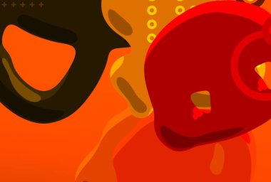 Soyut arka plan sanatı. Etkileyici yağlı boya resim. Tuvalde fırça darbeleri. Modern sanat. Çok renkli arkaplan. Çağdaş sanat. İfade. Sanatsal dijital palet.