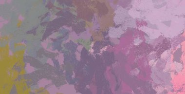 Soyut arka plan sanatı. 2D çizim. Etkileyici yağlı boya resim. Tuvalde fırça darbeleri. Modern sanat. Çok renkli arkaplan. Çağdaş sanat. İfade. Sanatsal dijital palet.