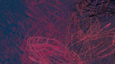 Soyut arka plan sanatı. 2D çizim. Etkileyici yağlı boya resim. Tuvalde fırça darbeleri. Modern sanat. Çok renkli arkaplan. Çağdaş sanat. İfade. Sanatsal dijital palet.