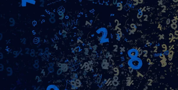 Math Ilustración Abstract Background Numbers Copy Space — Foto de Stock