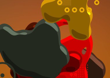 Soyut arka plan sanatı. 3 boyutlu illüstrasyon. Tuvalde fırça darbeleri. Çok renkli arkaplan. Çağdaş sanat. Sanatsal dijital palet.