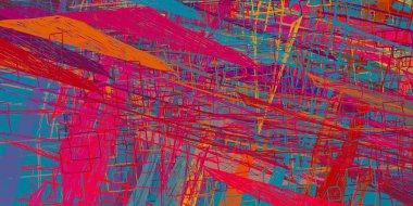 Soyut arka plan sanatı. 2D çizim. Etkileyici yağlı boya resim. Tuvalde fırça darbeleri. Modern sanat. Çok renkli arkaplan. Çağdaş sanat. İfade. Sanatsal dijital palet.