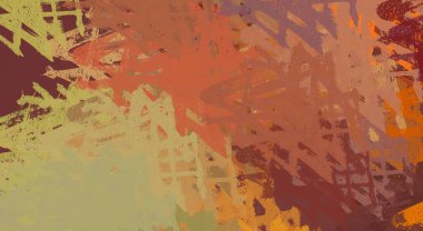 Soyut arka plan sanatı. 2D çizim. Etkileyici yağlı boya resim. Tuvalde fırça darbeleri. Modern sanat. Çok renkli arkaplan. Çağdaş sanat. İfade. Sanatsal dijital palet.