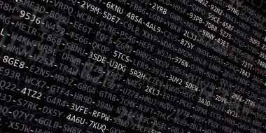 Yazılım geliştirici programlama kodu. Soyut modern sanal bilgisayar senaryosu. Masaüstü ekranında yazılım geliştirici programcının çalışması 