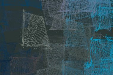 Soyut arka plan sanatı. 2D çizim. Etkileyici yağlı boya resim. Tuvalde fırça darbeleri. Modern sanat. Çok renkli arkaplan. Çağdaş sanat. İfade. Sanatsal dijital palet.