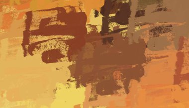 Soyut arka plan sanatı. 2D çizim. Etkileyici yağlı boya resim. Tuvalde fırça darbeleri. Modern sanat. Çok renkli arkaplan. Çağdaş sanat. İfade. Sanatsal dijital palet.