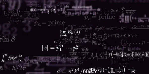 Sfondo Matematico Con Formule Illustrazione Senza Soluzione Continuità Modello Astratto — Foto Stock