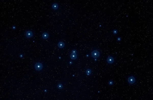 Campo Estrellas Del Espacio Profundo Universo Lleno Estrellas Gas Ilustración — Foto de Stock