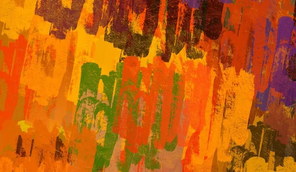 Soyut arka plan sanatı. 2D çizim. Etkileyici yağlı boya resim. Tuvalde fırça darbeleri. Modern sanat. Çok renkli arkaplan. Çağdaş sanat. İfade. Sanatsal dijital palet.