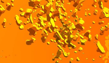 Soyut arka plan sanatı. 3 boyutlu illüstrasyon. Tuvalde fırça darbeleri. Çok renkli arkaplan. Çağdaş sanat. Sanatsal dijital palet.