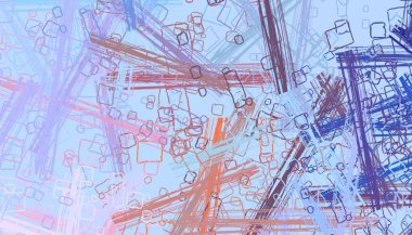 Soyut arka plan sanatı. 2D çizim. Etkileyici yağlı boya resim. Tuvalde fırça darbeleri. Modern sanat. Çok renkli arkaplan. Çağdaş sanat. İfade. Sanatsal dijital palet.