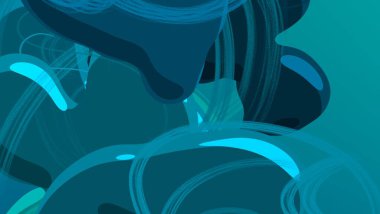 Soyut arka plan sanatı. 3 boyutlu illüstrasyon. Çok renkli arkaplan. Çağdaş sanat. Sanatsal dijital palet.