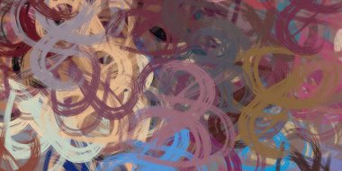 Soyut arka plan sanatı. 2D çizim. Etkileyici yağlı boya resim. Tuvalde fırça darbeleri. Modern sanat. Çok renkli arkaplan. Çağdaş sanat. İfade. Sanatsal dijital palet.