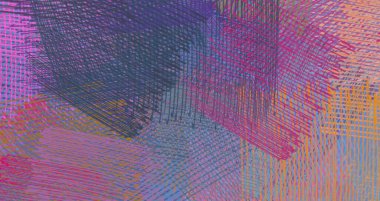 Soyut arka plan sanatı. 2D çizim. Etkileyici yağlı boya resim. Tuvalde fırça darbeleri. Modern sanat. Çok renkli arkaplan. Çağdaş sanat. İfade. Sanatsal dijital palet.