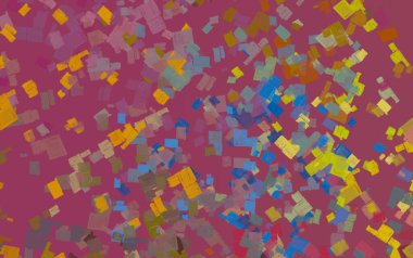 Soyut arka plan sanatı. 2D çizim. Etkileyici yağlı boya resim. Tuvalde fırça darbeleri. Modern sanat. Çok renkli arkaplan. Çağdaş sanat. İfade. Sanatsal dijital palet.