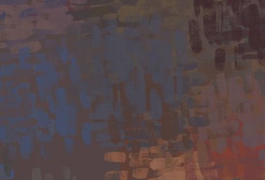 Soyut arka plan sanatı. 2D çizim. Etkileyici yağlı boya resim. Tuvalde fırça darbeleri. Modern sanat. Çok renkli arkaplan. Çağdaş sanat. İfade. Sanatsal dijital palet.