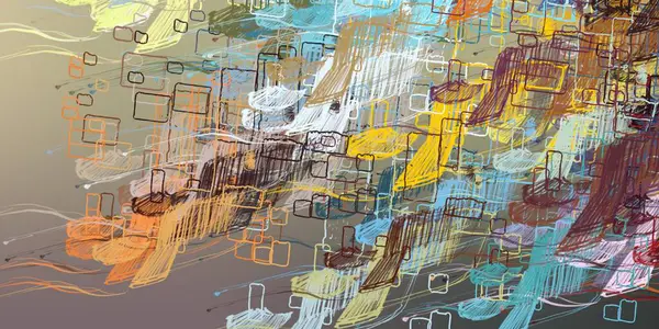 Abstracte Achtergrondkunst Illustratie Expressieve Olieverf Penseelstreken Doek Moderne Kunst Meerkleurige — Stockfoto