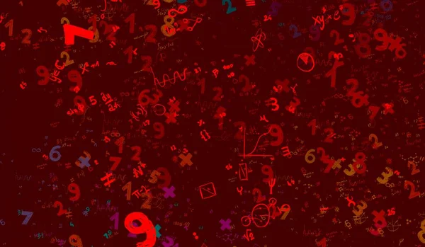 Math Illustration Abstract Background Numbers Copy Space - Stock-foto