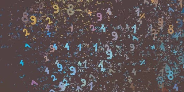 Math Ilustración Abstract Background Numbers Copy Space —  Fotos de Stock