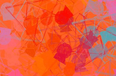 Soyut arka plan sanatı. 2D çizim. Etkileyici yağlı boya resim. Tuvalde fırça darbeleri. Modern sanat. Çok renkli arkaplan. Çağdaş sanat. İfade. Sanatsal dijital palet.