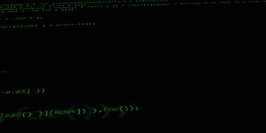 Yazılım geliştirici programlama kodu. Soyut modern sanal bilgisayar senaryosu. Masaüstü ekranında yazılım geliştirici programcının çalışması 
