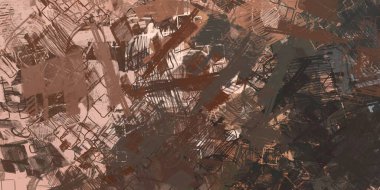 Soyut arka plan sanatı. 2D çizim. Etkileyici yağlı boya resim. Tuvalde fırça darbeleri. Modern sanat. Çok renkli arkaplan. Çağdaş sanat. İfade. Sanatsal dijital palet.