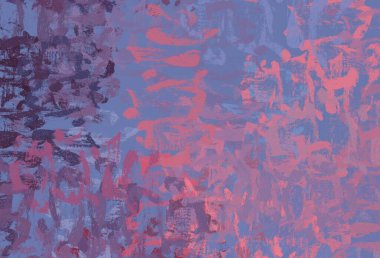 Soyut arka plan sanatı. 2D çizim. Etkileyici yağlı boya resim. Tuvalde fırça darbeleri. Modern sanat. Çok renkli arkaplan. Çağdaş sanat. İfade. Sanatsal dijital palet.