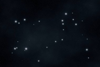 Derin uzay yıldız alanı. Evren yıldızlarla ve gazla dolu. çok uzak bir evren çizimi.