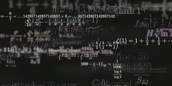 Historia Matemática Con Fórmulas Ilustración Perfecta Modelo Abstracto Con Símbolos — Foto de Stock