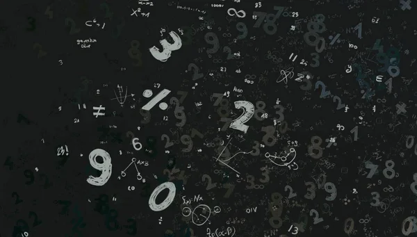 Math Ilustración Abstract Background Numbers Copy Space — Foto de Stock