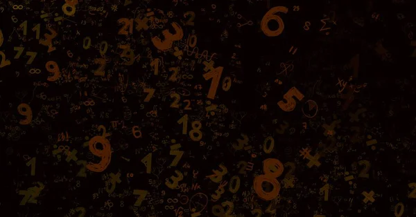 Matemática Ilustração Fundo Abstrato Com Números Espaço Cópia — Fotografia de Stock